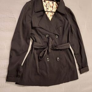 Womens black classic coat